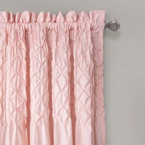 Lush Decor Pair Bayview Window Curtain Panels Blush Pink 54" x‎ 84" 2 Panel Set